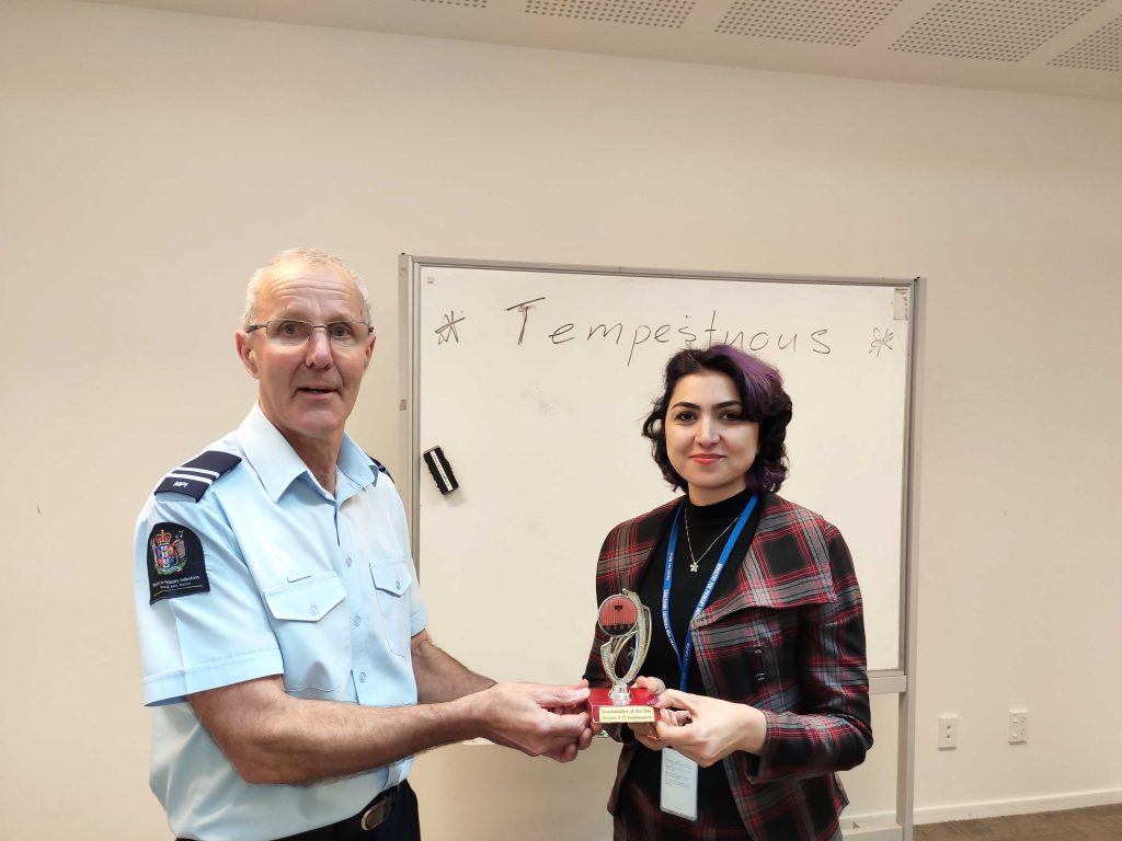 Congratulations to Mona – Toastmaster of the day