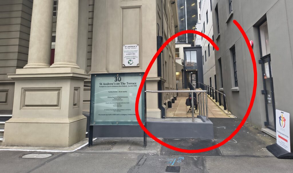 Image of Circled Alleyway Next to St Andrews Church